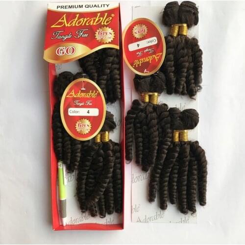 Adorable Full Packet Synthetic Hair Weaving Loose Wave 6 In 1 Set,Soft Heat Resistant Fiber Hair Bundles Go 6pcs Natural Color