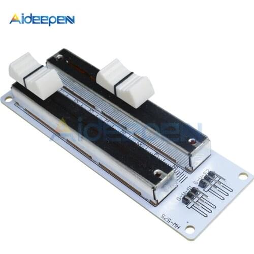 Electronic Building Block Dual Sliding Potentiometer 10K Linear Module For Arduino Mixer Linear Sliding Resistance