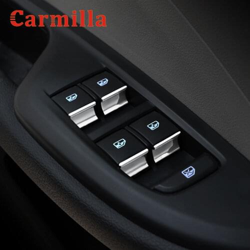 7Pcs ABS Chrome Door Window Switch Lift Button Cover Trim for Chevrolet Cruze 2009 - 2014 for Chevrolet Malibu 2012 - 2014