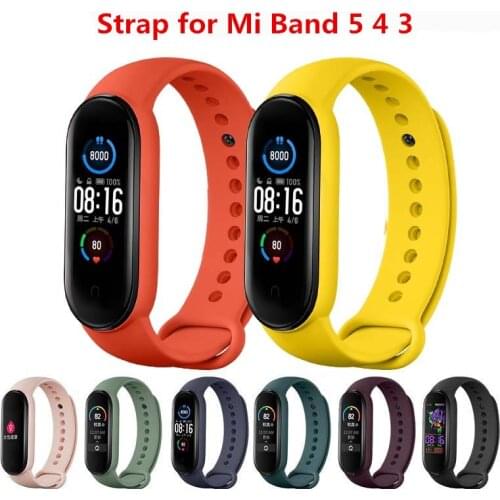 Mi Band 5 4 Strap wrist strap for Xiaomi mi band 4 Silicone bracelet for xiaomi Mi band 5 Mi band 4 smart watch bracelet Straps