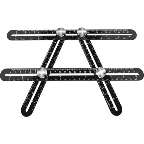 Caliper Multi-function Ruler Multi-angle Folding Ruler Four-sided Ruler Aluminum Alloy