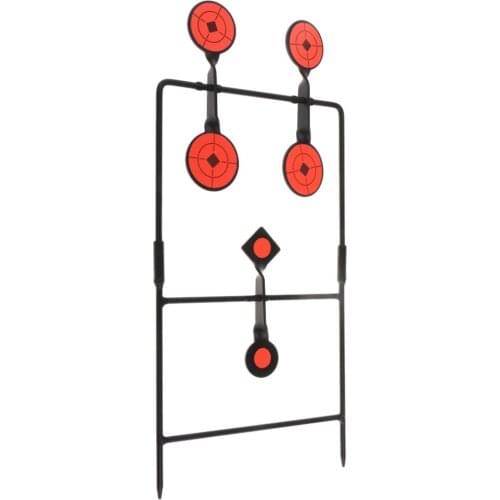 1/2/3/6 Self Resetting Shooting Targets Spinning Airsoft Gun Rifle Metal Target Set for Shooting Training Hunting Accessies