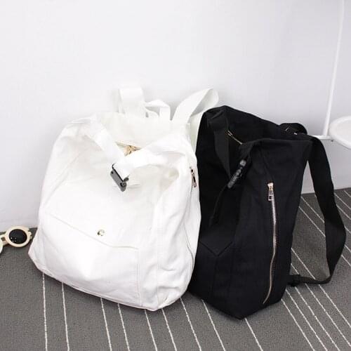 New Korean Canvas Shoulder Bag Small Fresh Literature Shoulder Bag Leisure Fashion Large Capacity Schoolbag Womens Bag