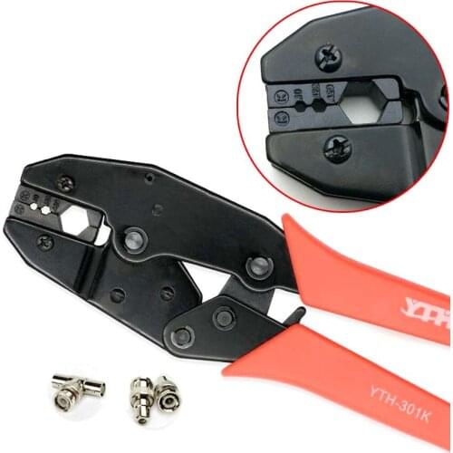 RG8 RG178 RG316 RG174 LMR400 0.429" 0.128" 0.100 hand Hexagon Crimper crimping tool for MCX TNC BNC SMA coaxial cable connector