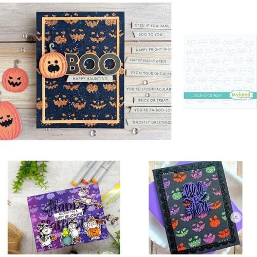 Happy Halloween Lantern Stencil for DIY Scrapbooking Crafts Stencils Maker Photo Album Template Handmade Decor 2021 New Arrival