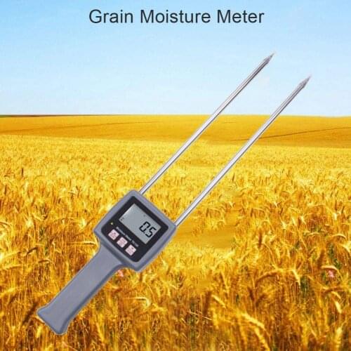 Pasture Grain Humidity Measurement Device 4-digit LCD Display Moisture Monitor Alfalfa Humidity Analyzer Detector Tester Meter