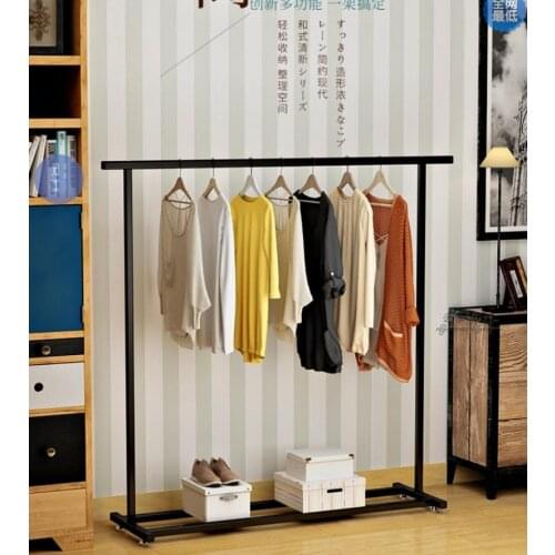 Clothes hanger, bedroom shelf, single pole clothes hanger, simple vertical clothes hanger, modern simple floor clothes hanger