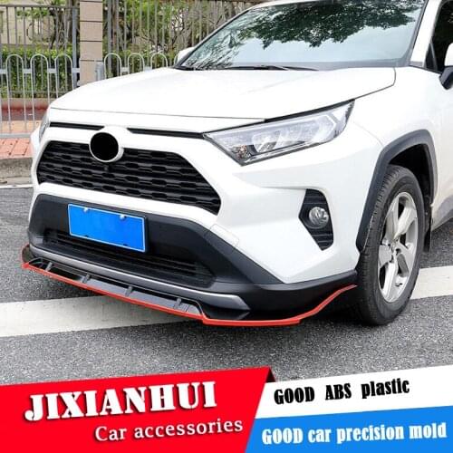 For TOYOTA Rav4 Body kit spoiler 2020-2021 Rav4 ABS Rear lip rear spoiler front Bumper Diffuser Bumpers Protector