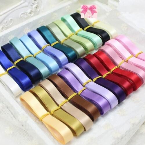 10 Colors Mix) 3/8" 10mm Satin Ribbon Gift Wrapping Scrapbooking Supplies Riband Single Face Ribbons DIY Zakka 10Yards Y04
