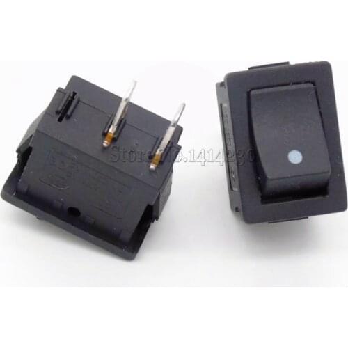 10PCS Ship Type Switch 15*21mm 2PIN Rocker Reset Switch 6A/250V 10A/125V 15X21mm