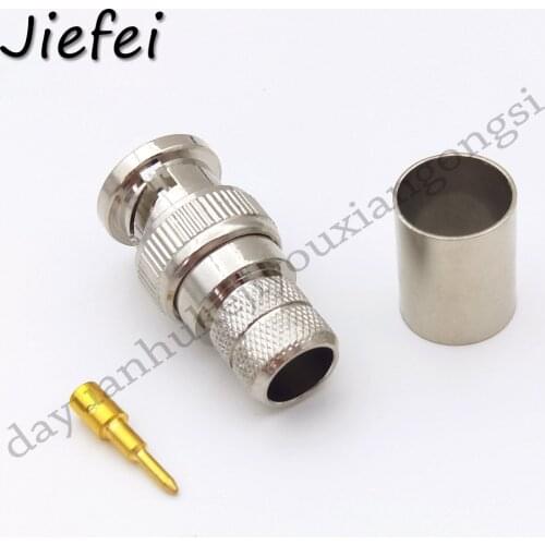 20-100Pcs Wholesale New BNC male plug crimp for RG8 LMR400 RG213 RG165 RG393 COAXIAL RF Connector