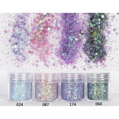 4Boxes( 10ml ==1 Box )Glitter Powder,Epoxy Resin Powder,Nail Glitter Dust Sequins Powder For Nail,Holo Acrylic Glitter Dust , HY