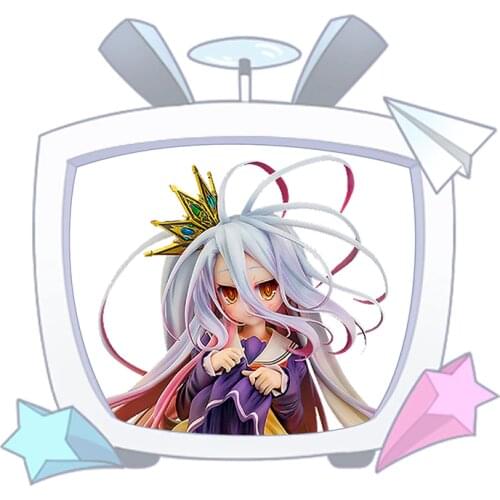 No Game No Life Tuck Up Anime Figures Pvc Model Cartoon Toy Desktop Ornaments Collectibles Model Toys Anime Toys Gift