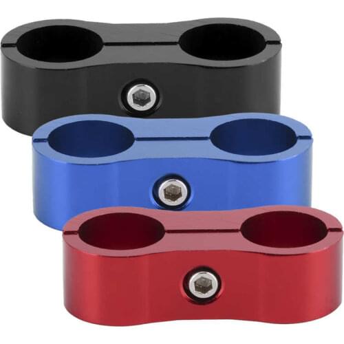 Auto Parts silicone hose 6AN Hose Separator Clamp Divider Clip Aluminum Alloy Fitting Bracket for Fuel/Oil/Brake/Gas Line