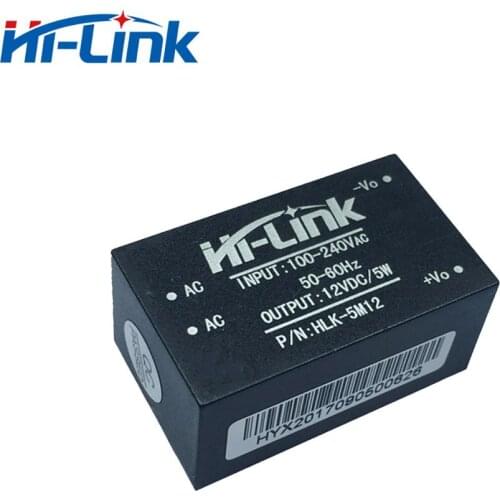 Free shipping 50pcs/lot 220V 12V 5W ac dc power supply module HLK-5M12 step-down