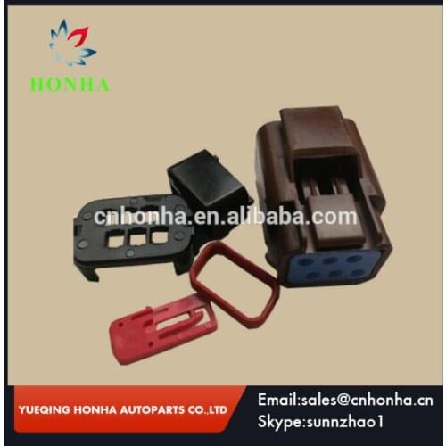 Freeshipping 6pin for90 deg bulkhead insulated wire lamp holder male and female connector 54200608