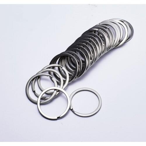 100Pcs/Lot 35mm Metal Key Holder Split Rings Unisex Keyring Keychain Keyfob Accessories Men Women Keys Organizer Wholesale