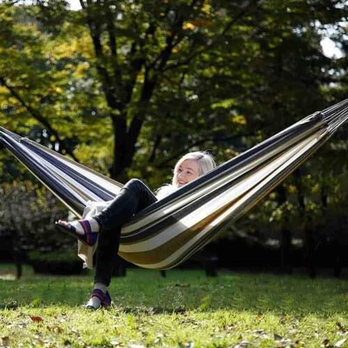 Leisure Hammock Camping Thicken Swinging Chair Outdoor Garden Hanging Bed Canvas Rocking Chair Not With Hammock Stand 200*150cm