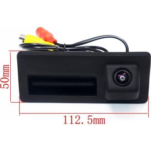 180 degree Car Rear view Reverse Trunk Handle Camera For ADUI A4 A4L A6 VW Passat B6 B7 Polo Golf Caddy Jetta Sharan EOS Touareg