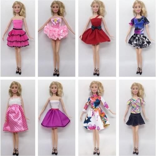 Clothing Set Skirt Dress and Tops Princess Outfits for 29cm 11.5'' Dolls 8Set