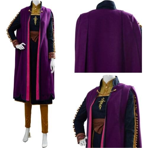 Adventure Princess Cosplay Anna Elsa Cosplay Costume Anna Dress Outfit Halloween Carnival Cosplay Costume