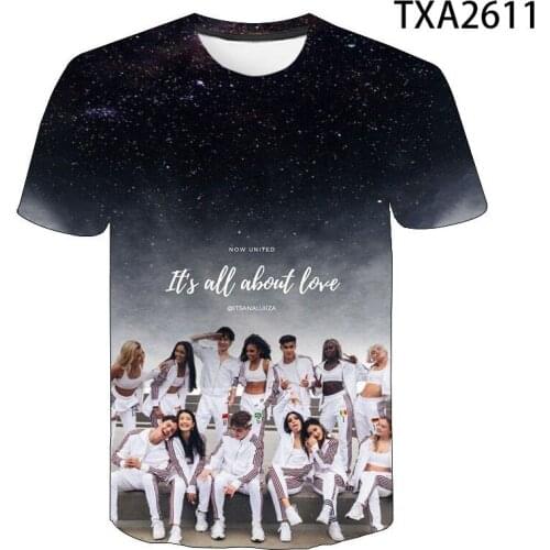 Summer Now United 3D T Shirts Casual Streetwear Boy Girl Kids Fashion Short Sleeve Men Women Children Printed Cool Tops Tee
