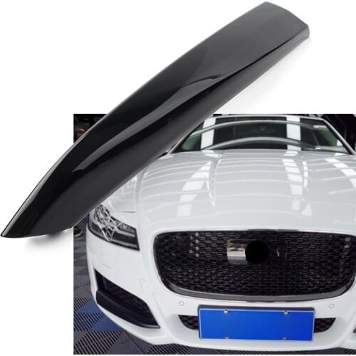 Left Side Car Front Bumper Grille Gloss Black Insert Cover Trim Decoration For Jaguar XF 2016 2017 2018 2019 2020 ABS Plastic