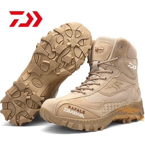 2021 Daiwa Man Outdoor Sport Fishing Shoes Winter Thick Warm Travel Climbing Shoes Wear-resisting Non-slip Hiking Fishing Shoes