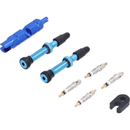 Tire valve tapones valvula coche 1.6in Tubeless Valve Stem French Type Aluminum Alloy Accessories for Road Bicycles Mountain