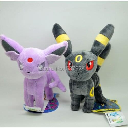 New 10Pcs Espeon Umbreon 7-8" 18-20CM Plush Doll