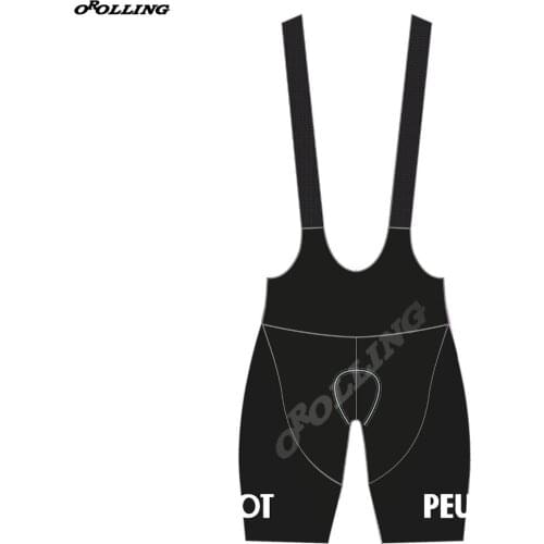 New Classical Retro Team Black Cycling Bib Shorts Customized Orolling GEL PAD