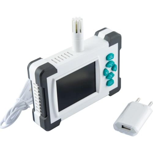 Portable Digital Co2 Meter Monitor Detector Gas Analyzer 9999ppm CO2 Analyzers Temperature Relative Humidity Test