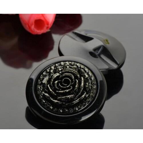 2018Korean Winter Rose Dress button high-grade resin coat buttons fashion coat buttons
