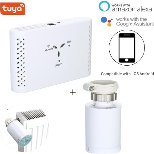 SEA801-APP Temperature Controller Heating Accurate TRV Thermostatic Radiator Valve Programmable Voice Remote Control Thermostat