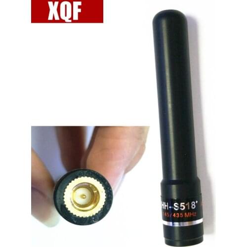 XQF HH-S518+ UV high gain antenna SMA-M short hand for YAESU Vertex VX-1R VX-2R VX-3R VX-7R Zastone UV-3R two way radio