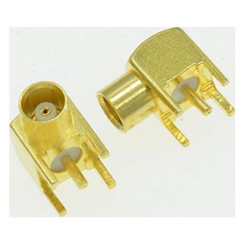 100pcs MCX Female Right Angle PCB 50ohm RF Connector
