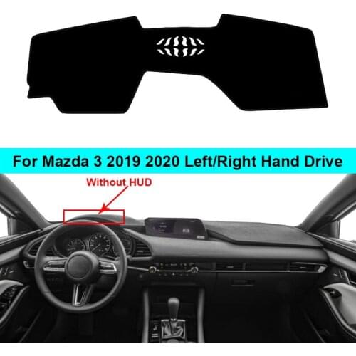 2 Layers Car Dashboard Cover Dashmat Dash Mat Carpet Cape For Mazda 3 2019 2020 LHD RHD Auto Sun Shade Dash Board Cover