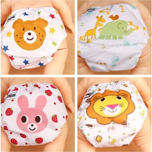 4pc/Lot Baby Adjustable Cloth Diapers Washable Inserts Nappy Underwear Reusable Pants