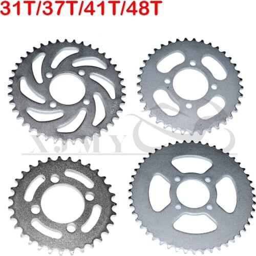 420/428 Chains 31T/37T/41T/48T 52mm rear Chain sprocket for Chinese ATV Quad Pit Dirt Bike Motorcycle Motor Moped
