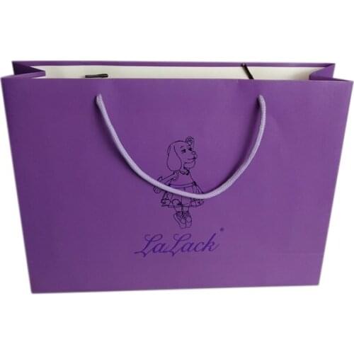 500Pcs/Lot Custom Logo Printed Paper Shopping Tote Bag Clothing Shoe Packaging Cheap Fashionable Gift Paper Bag for Boutique