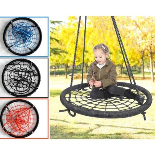 60cm Diameter childrens Round birds nest swing Outdoor net rope swing hanging chair