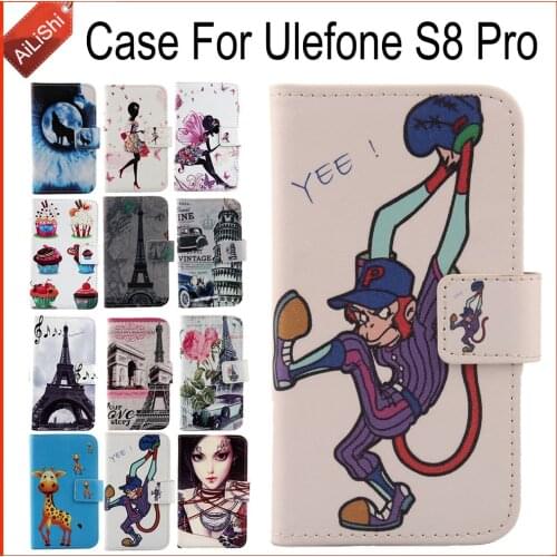 AiLiShi Factory Direct! For Ulefone S8 Pro Case Flip Stand Leather Case Cover Bag Exclusive 100% Special Phone Accessories