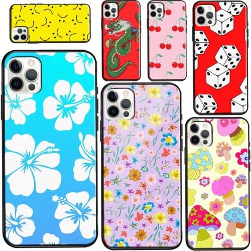 Groovy Shroom Red Dragon Lucky Dice Case For iPhone 11 Pro Max 12 mini 12 Pro Max 6S 7 8 Plus SE 2020 X XR XS Max Phone Cover