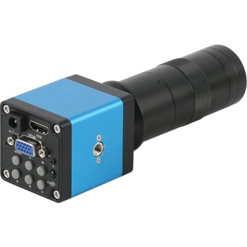 NEW Digital 720P 14MP HDMI VGA Industry Video Microscope Camera + 100X 180x 300x C-MOUNT Lens For Phone PCB Soldering Repair