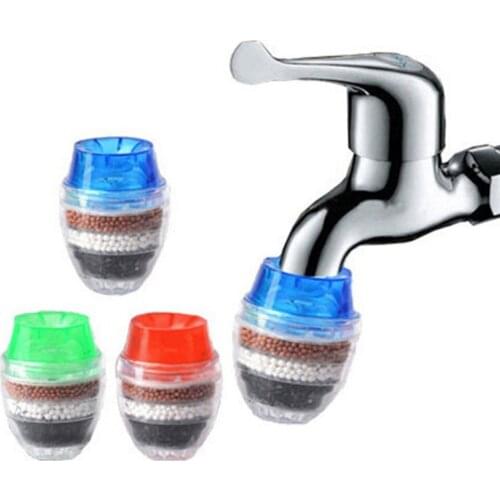 Home Simple Faucet Activated Carbon Multi-layer Water Filter