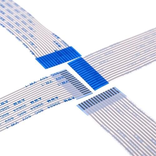 100pcs Flexible Flat Cable FFC 17 PIN 1.25 mm pitch reverse directions 80 100 120 150 200 300 mm Length Type B Opposite