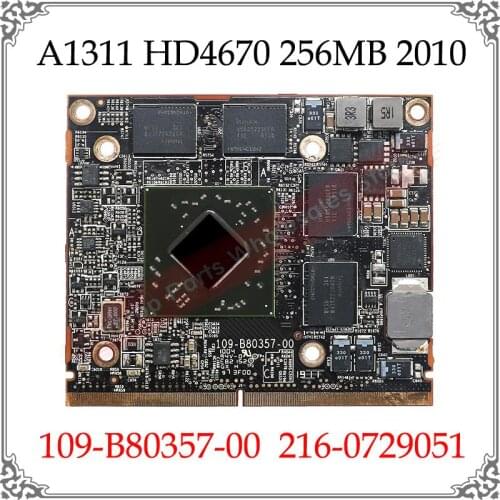 HD4670 Graphics Card 109-B80357-00 216-0729051 2009 2010 For iMac A1312 27" A1311 21.5" HD4670M 256MB Video Card Tested OK