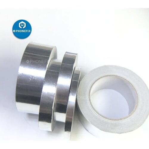 40M Aluminum Foil Tape High Temperature Thermal Resist Fireproof Waterproof Insulation Tape for Cellphone Circuit Board Repair