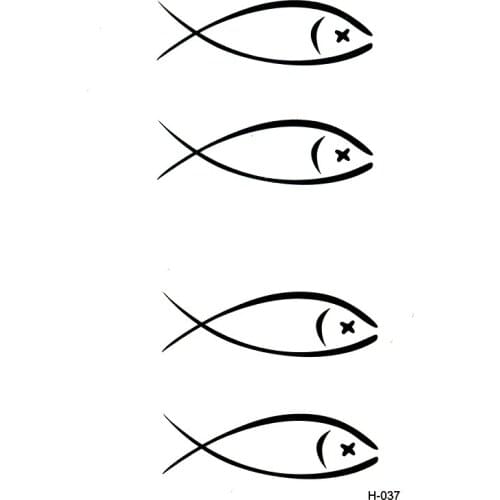 Small fishing temporary tattoo stickers men women flash tattoo sleeves waterproof tatoo sticker fake tattoo body art tatuajes