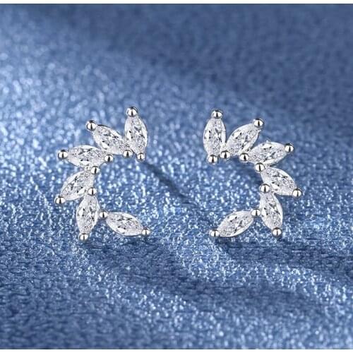 Fashion Refined Horse Eye Shaped Zircon Stud Earrings Personality Girl Bar Party Jewelry Dating Accessories Anniversary Gift